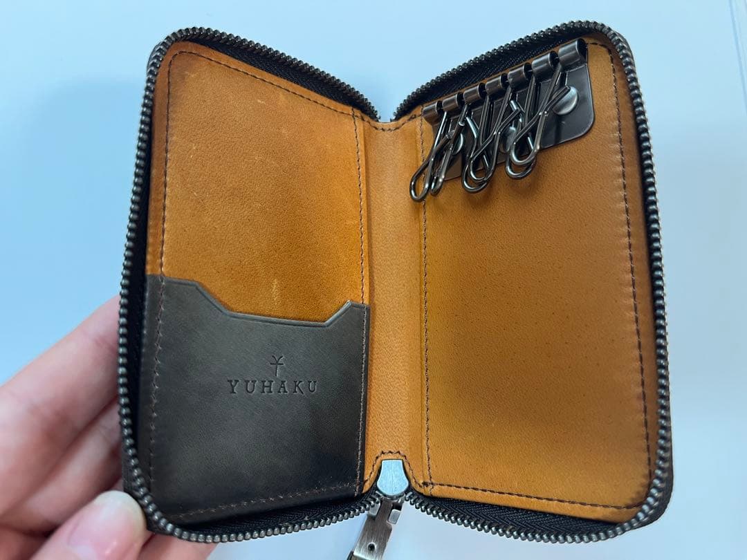 新品　レザーキーケース　牛革馬革YUHAKU SevenStars セブンスター