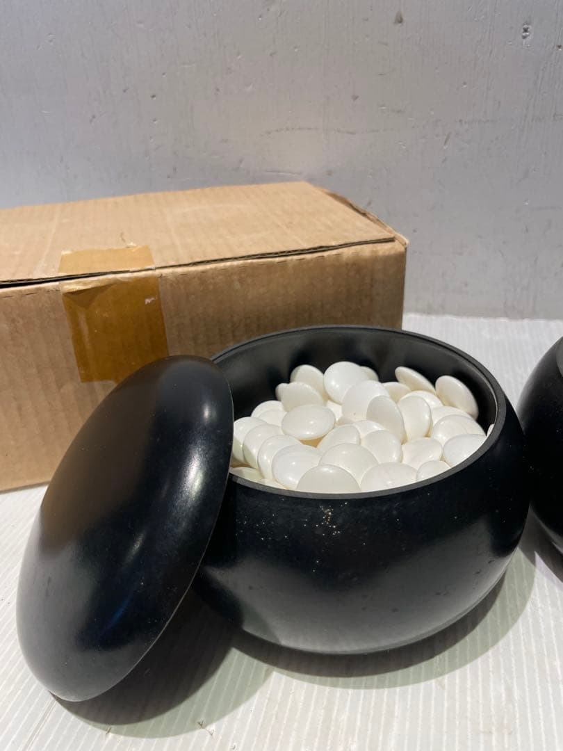 【碁石セット】囲碁 蛤 貝 趣味 遊び　那智黒石　室内ゲーム