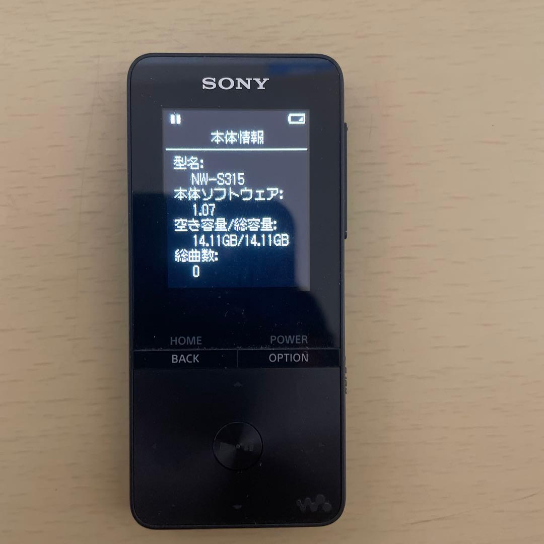 SONY ウォークマン nw-s315 16G ブラック