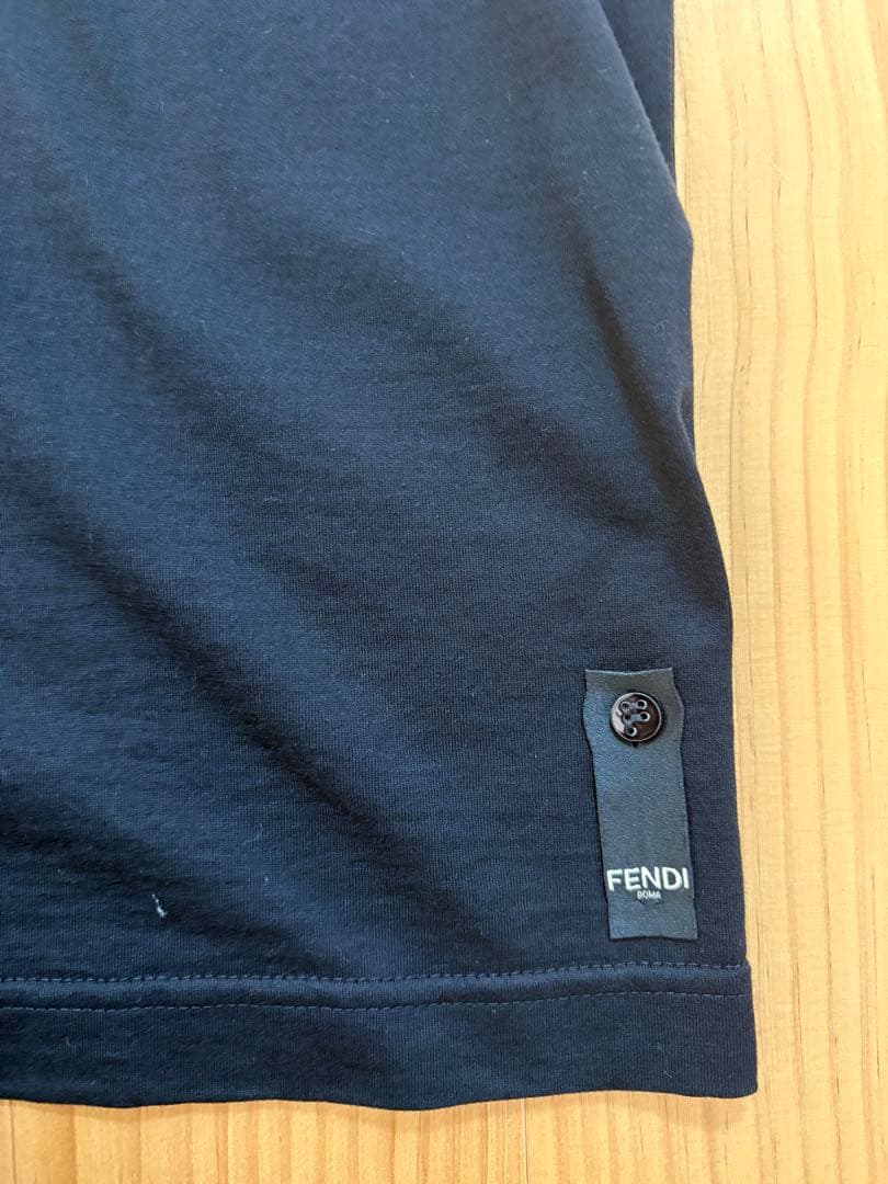 【限定値引】フェンディ センター刺繍ロゴTシャツ ズッカ FF ブラック 黒
