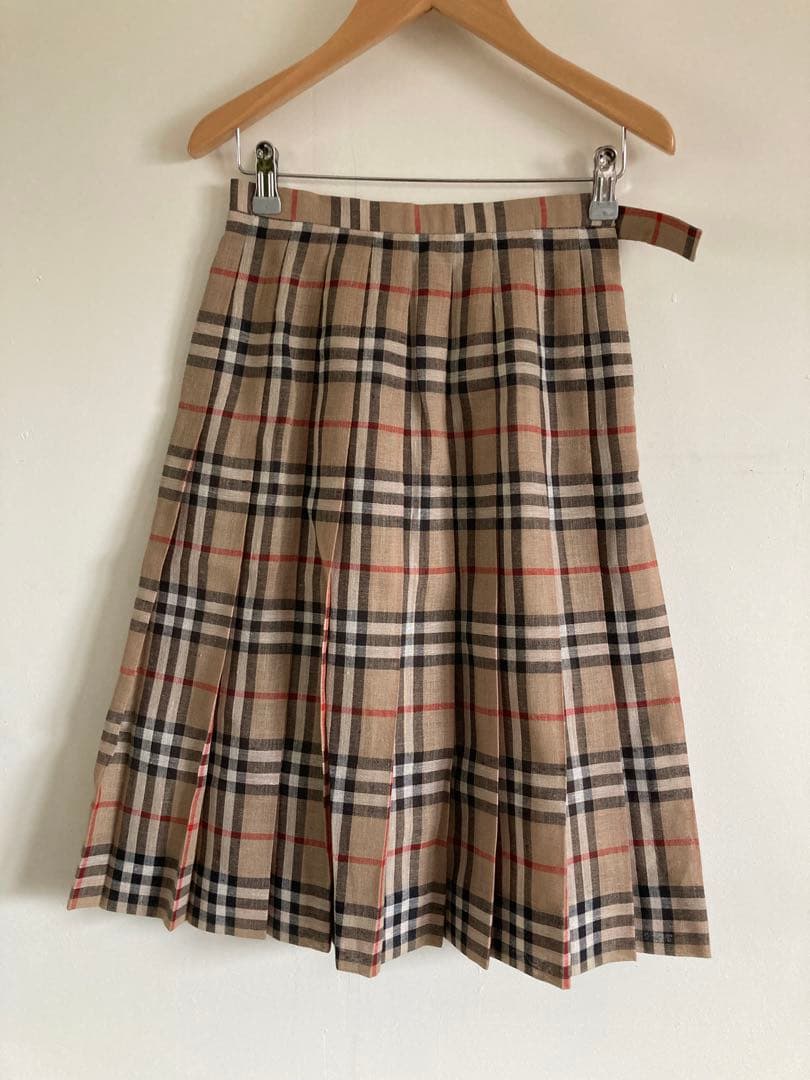 バーバリー プリーツスカート　Burberry ノバチェック　Burberrys