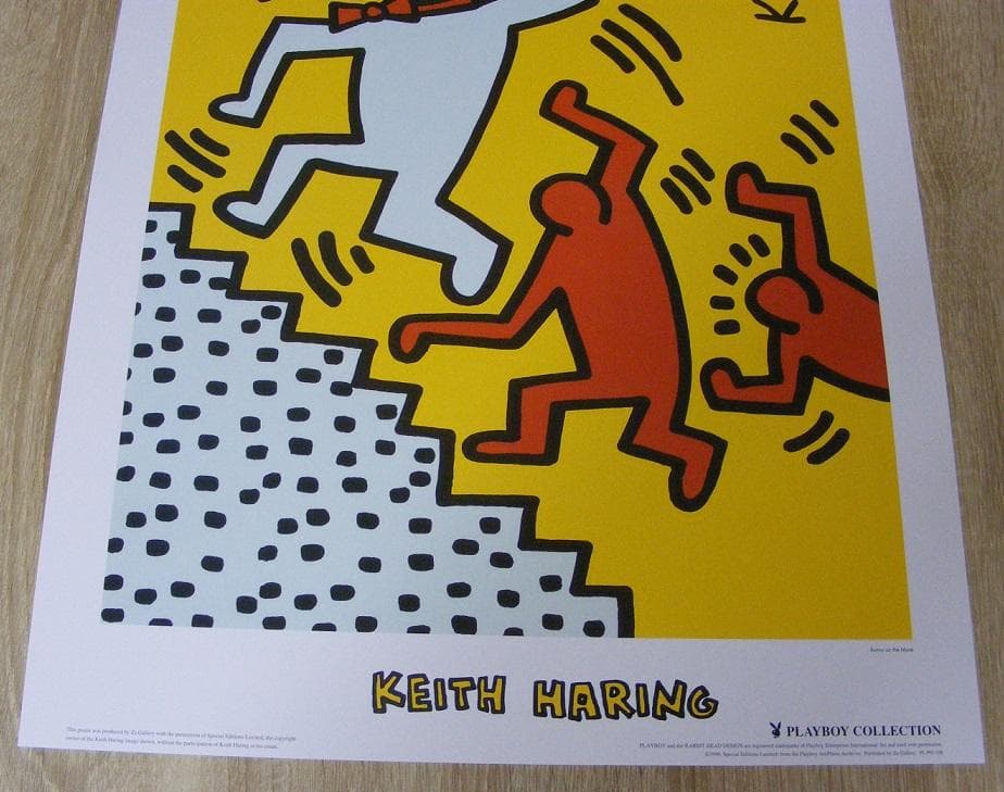 キースヘリング Bunny on the Move 1999年製 ポスター