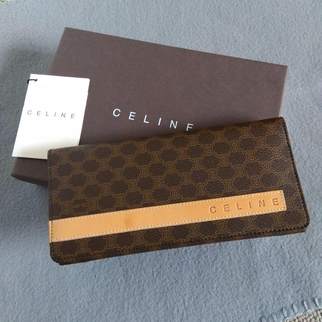 モンチッチ様　【未使用】セリーヌ　CELINE　マカダム柄　2つ折　長財布