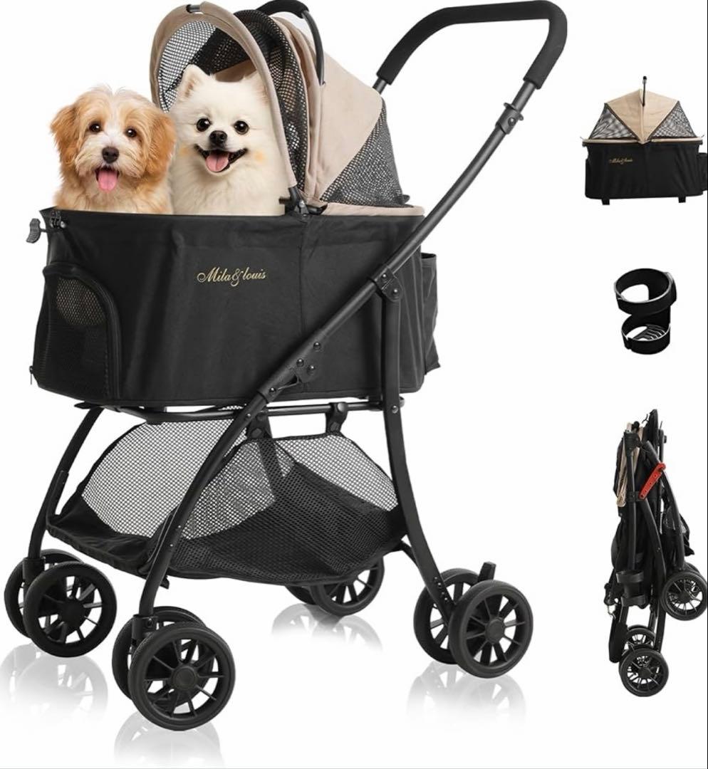 ペットカート　耐荷重20kg 折りたたみ式ペットバギー