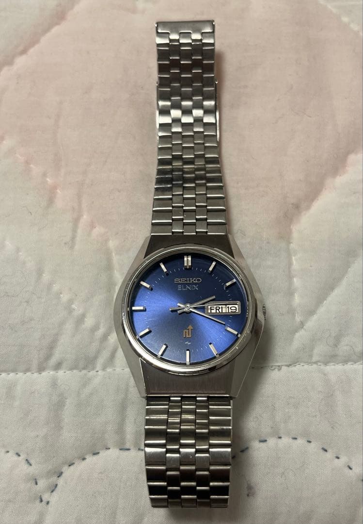 70s SEIKOセイコー エルニクス 純正ブレス 稼動品 クウォーツ