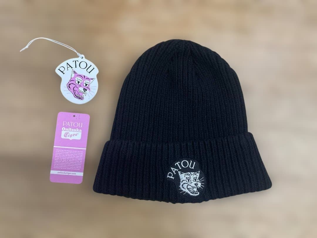 PATOU x オニヅカタイガー　ブラック ニット帽