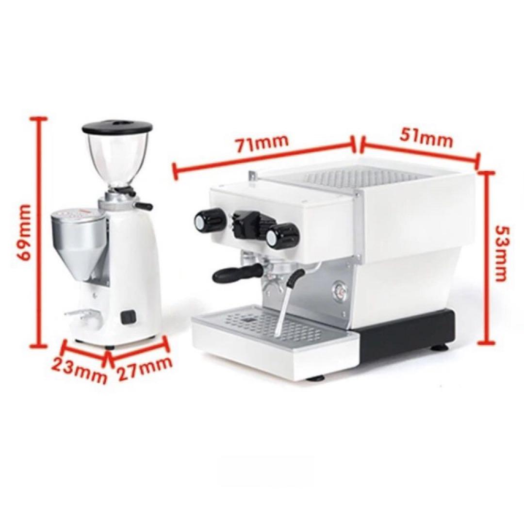 ミニチュア　コーヒーマシン　エスプレッソマシン　チェリーレッド　ドールハウス