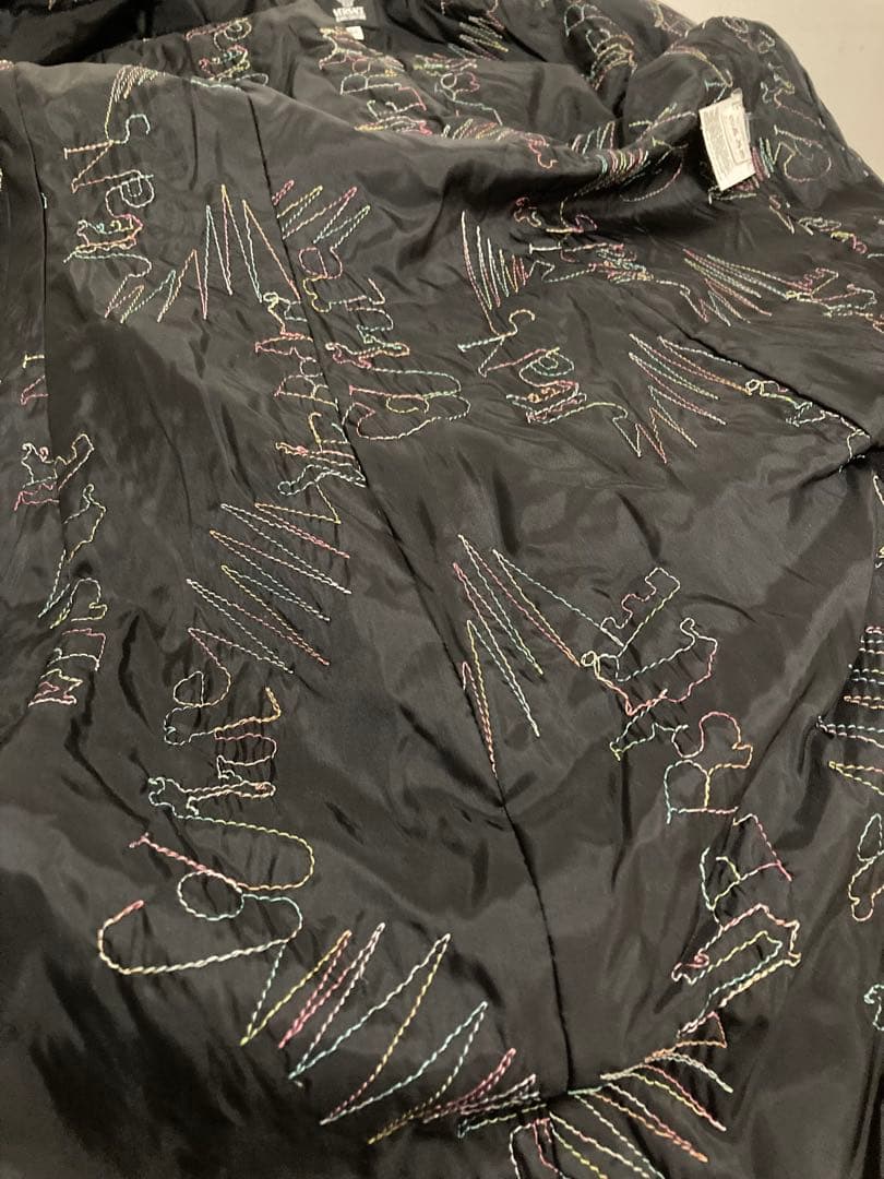 ヴェルサーチVersace★M黒ウールコート裏地メデューサヴィンテージ