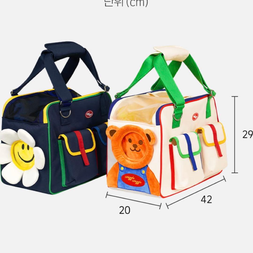 wiggle wiggle x pethroomコラボ 犬用 キャリーバッグ