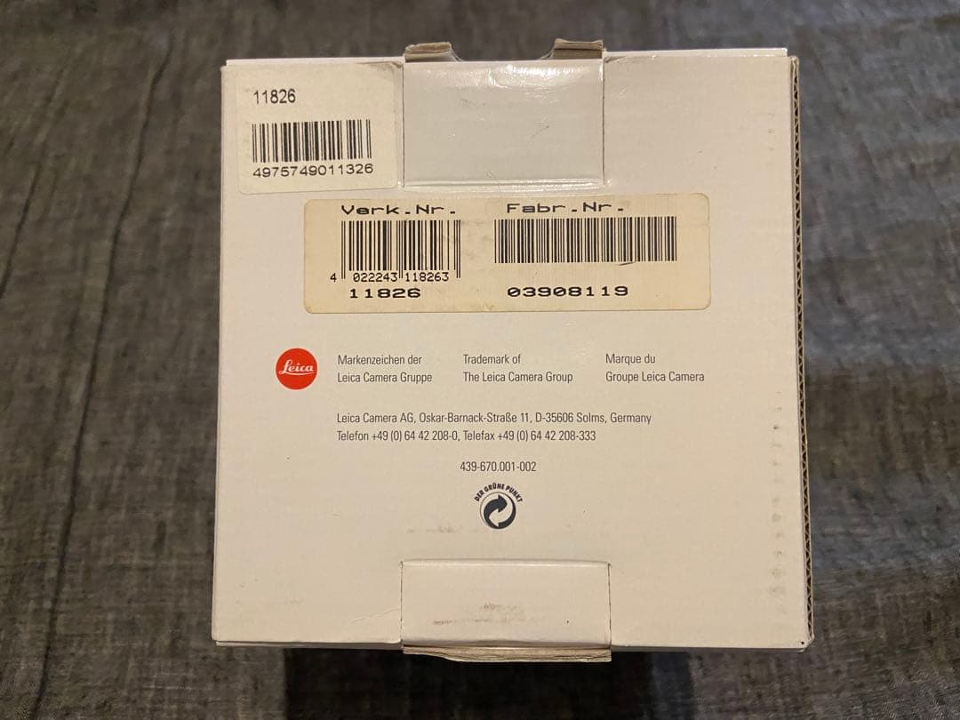 LEICA SUMMICRON-M 1:2/50mm 11826 美品