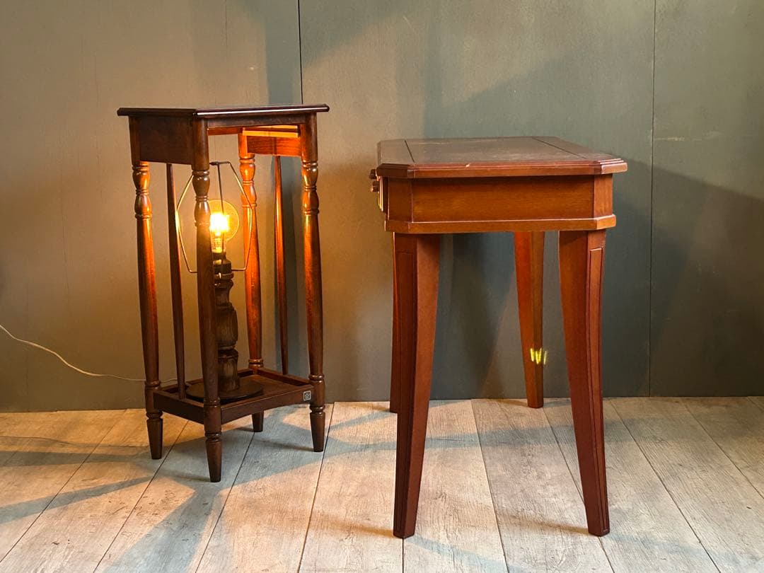 希少　洋風　クラシック　ワイドコンソール　ナイトテーブル　サイドボード　R