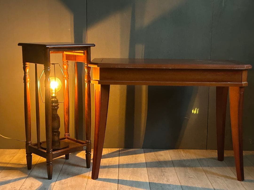 希少　洋風　クラシック　ワイドコンソール　ナイトテーブル　サイドボード　R