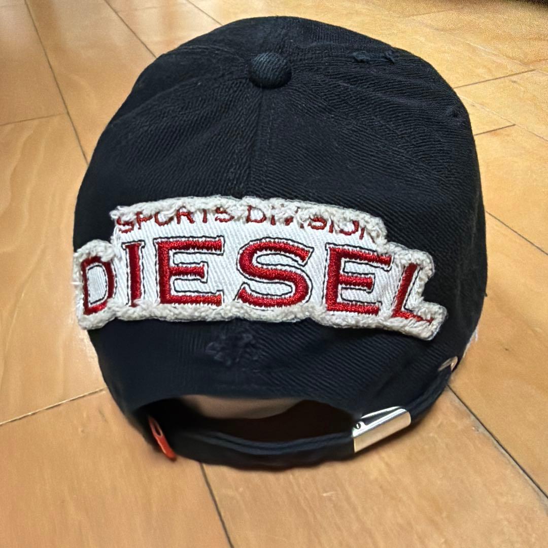 DIESEL 黒 ベースボールキャップ 1978