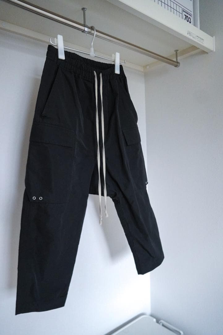 Rick Owens 22SS TFR クロップドカーゴ サイズ46 ブラック