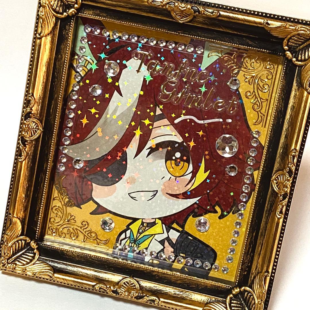 フレーム付き＊ウマ娘 シンボリクリスエス＆タニノギムレット 手描きイラスト色紙