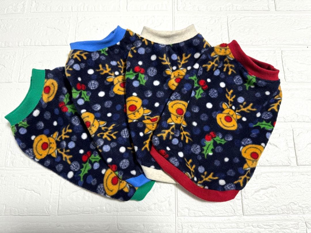 ☆ランラン☆ページ　雪だるま柄フリルワンピース、トナカイ柄タンクトップ