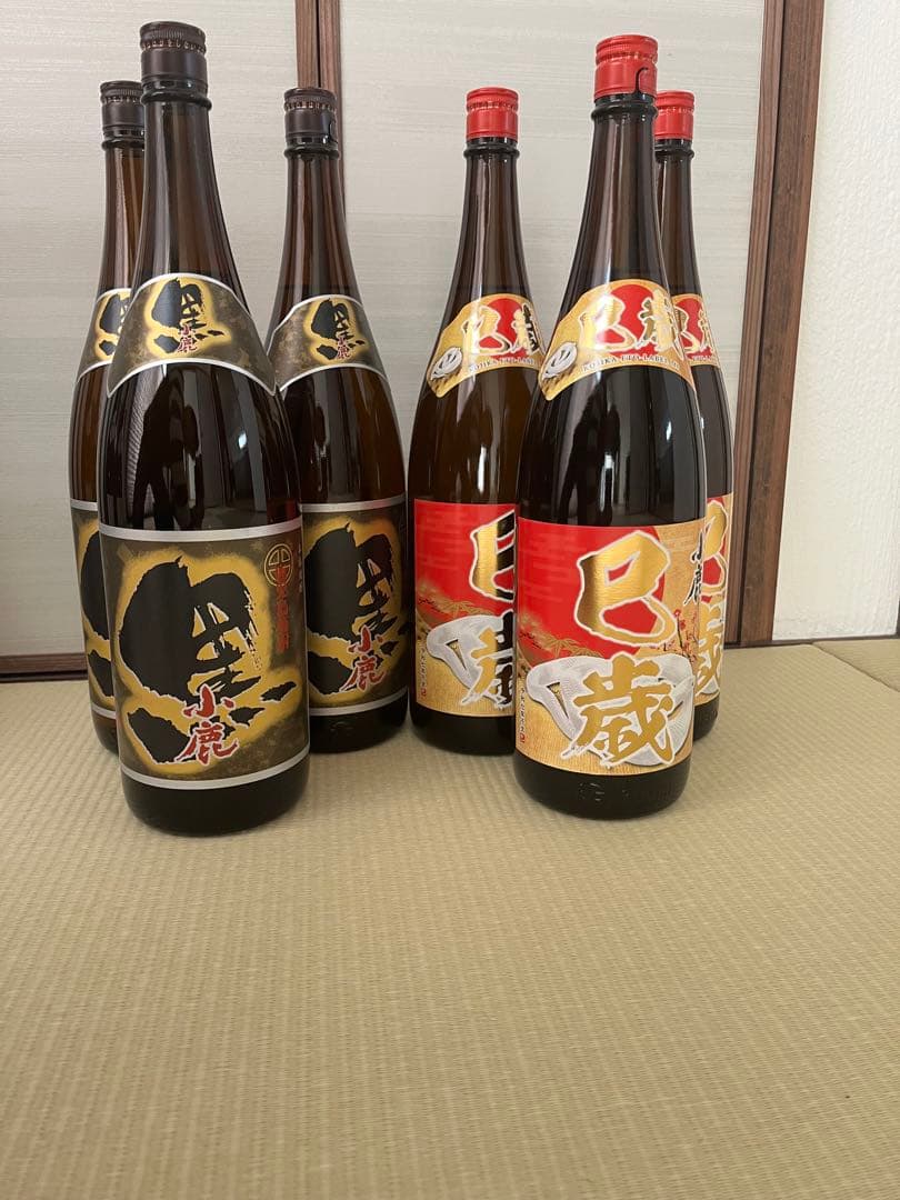 小鹿酒造の1,800ml焼酎(黒・干支)6本セット