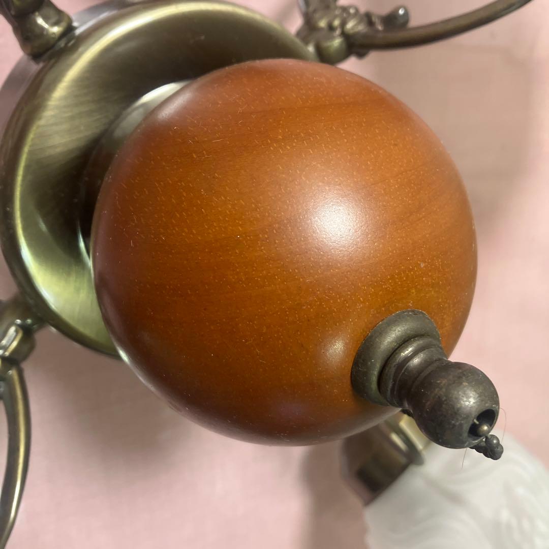 KISHIMA フリルランプ 4灯 シャンデリアGEM-859C キシマ