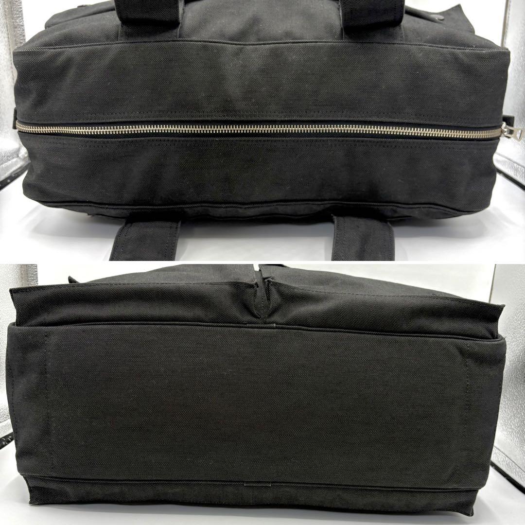 未使用級 ポーター スモーキー 大容量 ボストンバッグ ダブルポケット 黒 出張