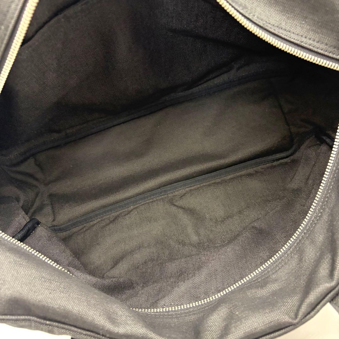 未使用級 ポーター スモーキー 大容量 ボストンバッグ ダブルポケット 黒 出張