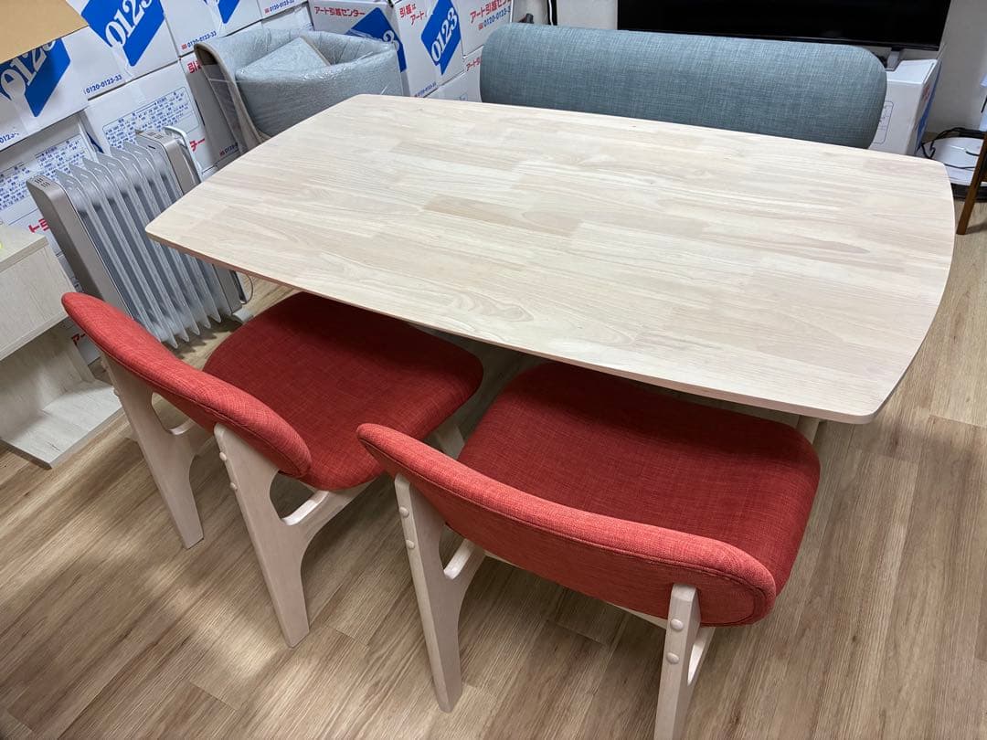 ニトリ、リビングダイニングテーブル4点セット、LDリラックスワイド160cm