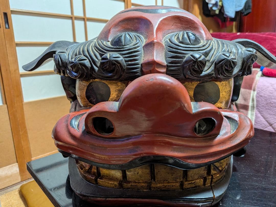 12月16日まで！◇獅子頭◇伝統工芸品　獅子舞