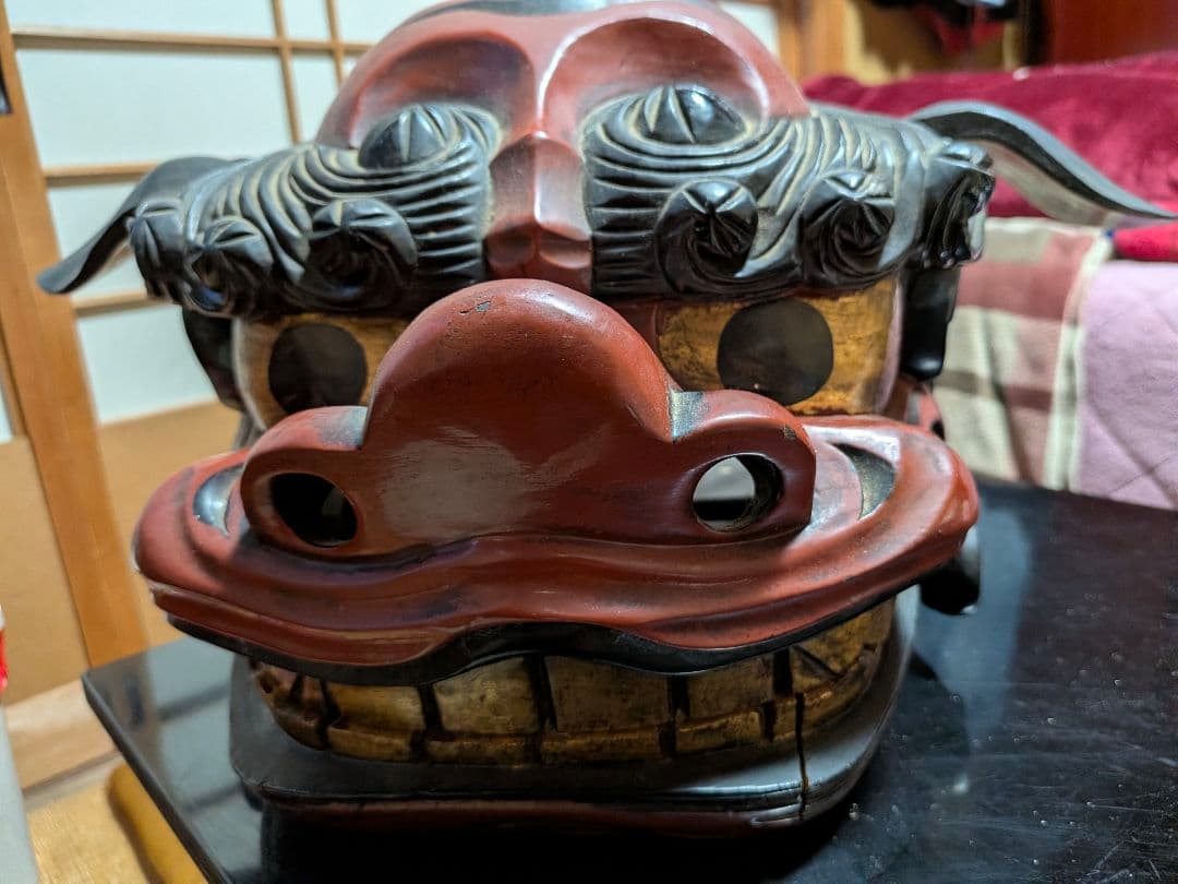 12月16日まで！◇獅子頭◇伝統工芸品　獅子舞
