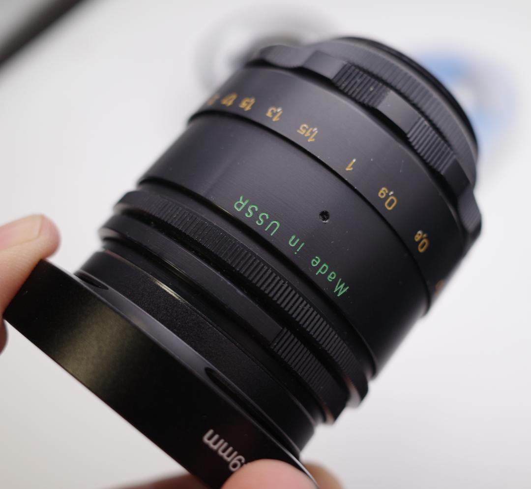 19　未使用　ぐるぐるボケレンズ　 ヘリオス　44-2　M42アダプター付