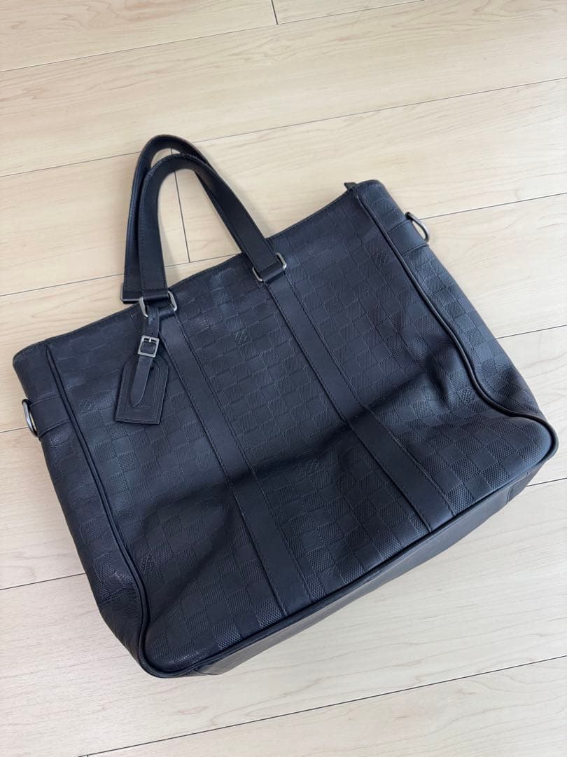 【ジャンク品】ルイヴィトン タダオPM ダミエアンフィニ ブラック レザー