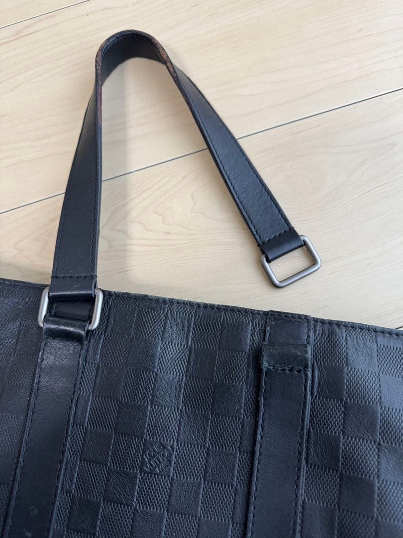 【ジャンク品】ルイヴィトン タダオPM ダミエアンフィニ ブラック レザー