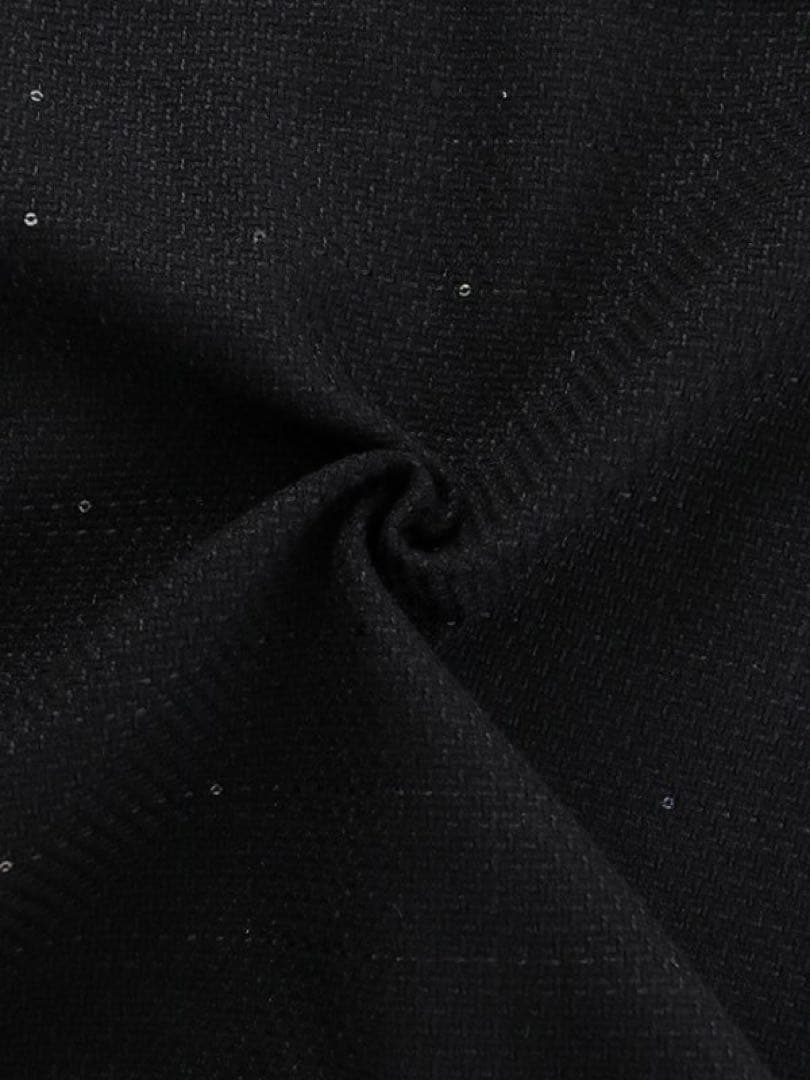 スパンコールツイードジップアップミニドレス/キャバドレス