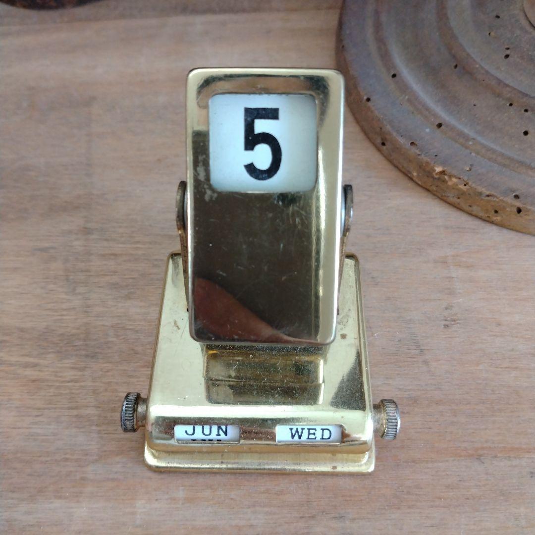 アンティーク卓上カレンダー/日めくり永年カレンダー