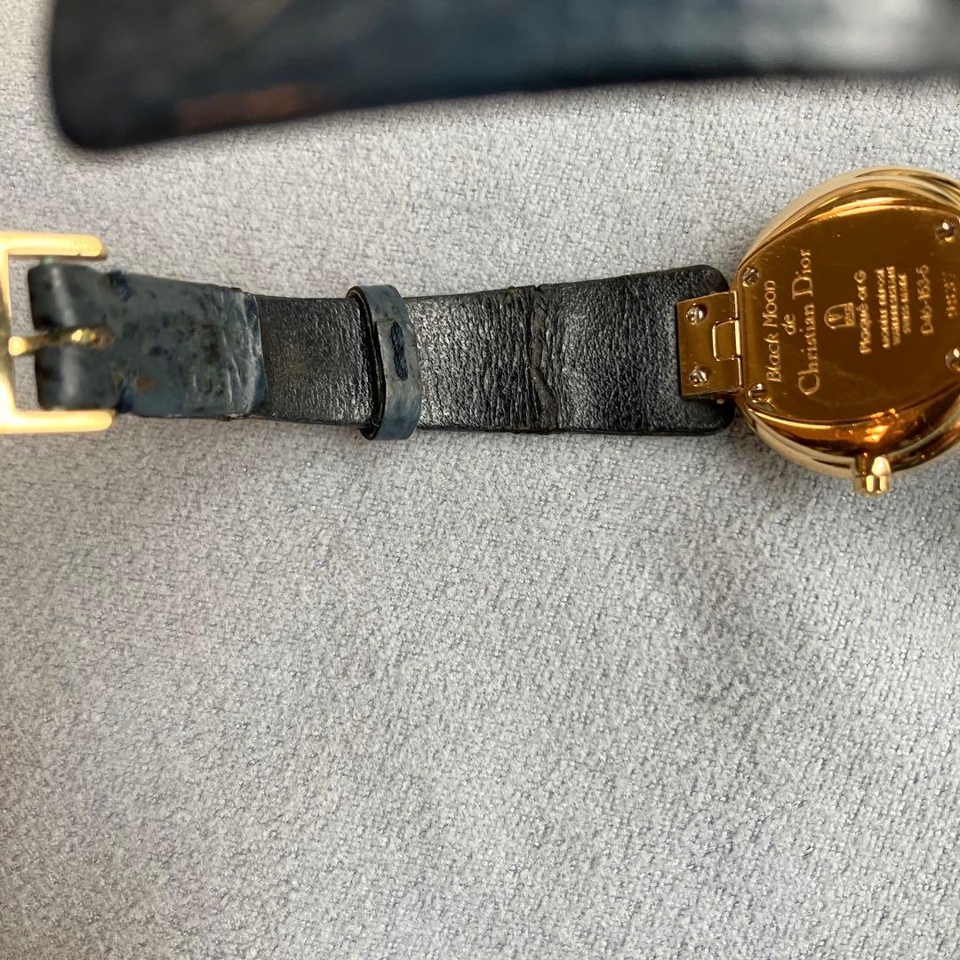 クリスチャンディオール　バギラ腕時計　レディース　希少　シェルフェイス　ブルー