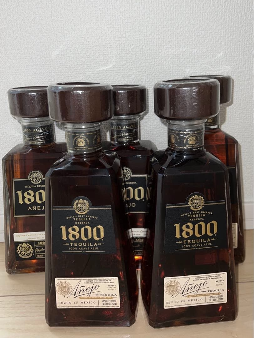 【早い者勝ち・お値段交渉可能) 】1800 アネホ テキーラ 5本セット