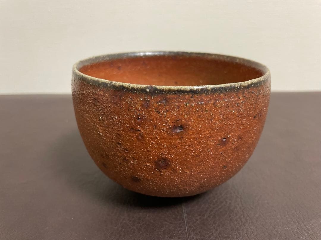 三代山田常山　常滑茶盌　共箱　共布　栞　茶碗　茶道具