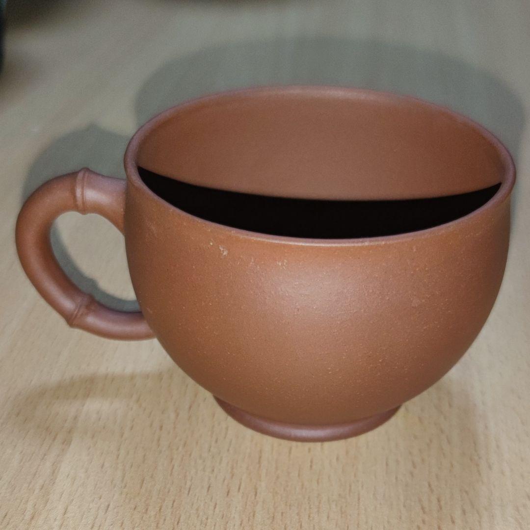 【新年特価10%OFF❤️】中国美術品 　中国宜興紫砂珈琲カップ 肉薄