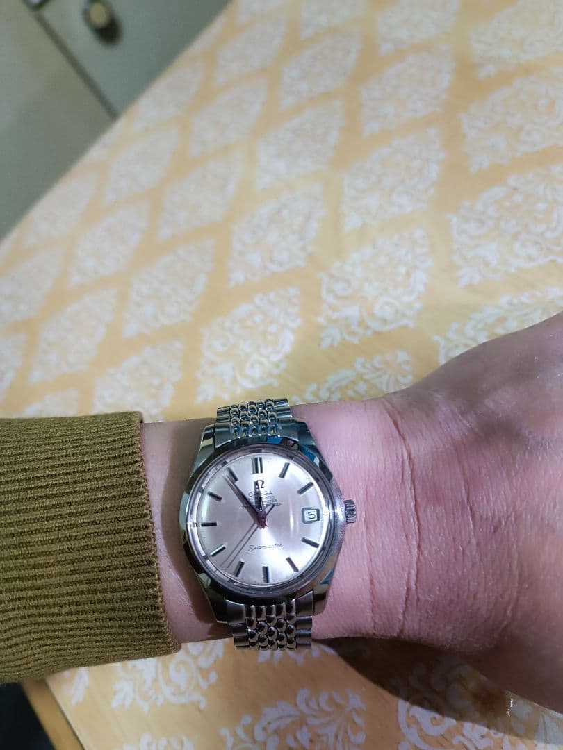 希少オメガシーマスタークロノメーターcal.564 自動巻 純正ベルト美品
