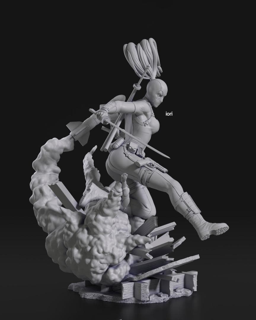 1/10　未塗装 未組立　フィギュア　ガレージキット 【 デッドプール 】