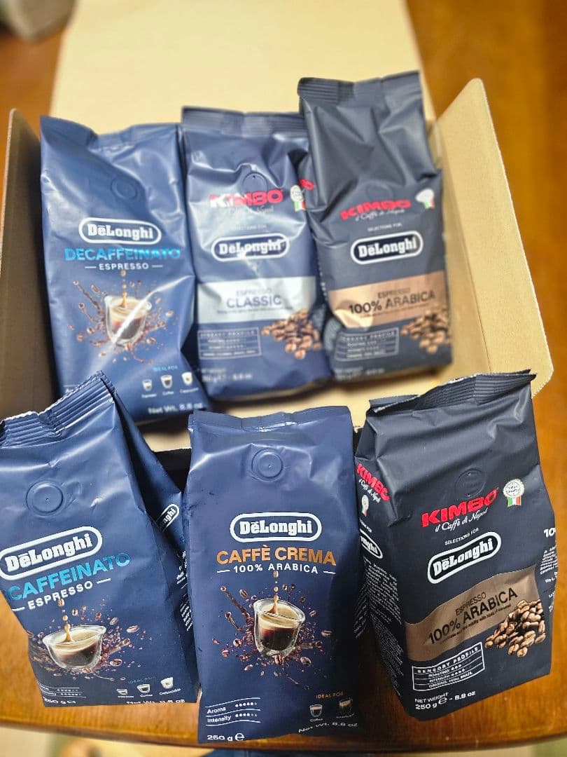 DeLonghi コーヒー豆 6袋セット