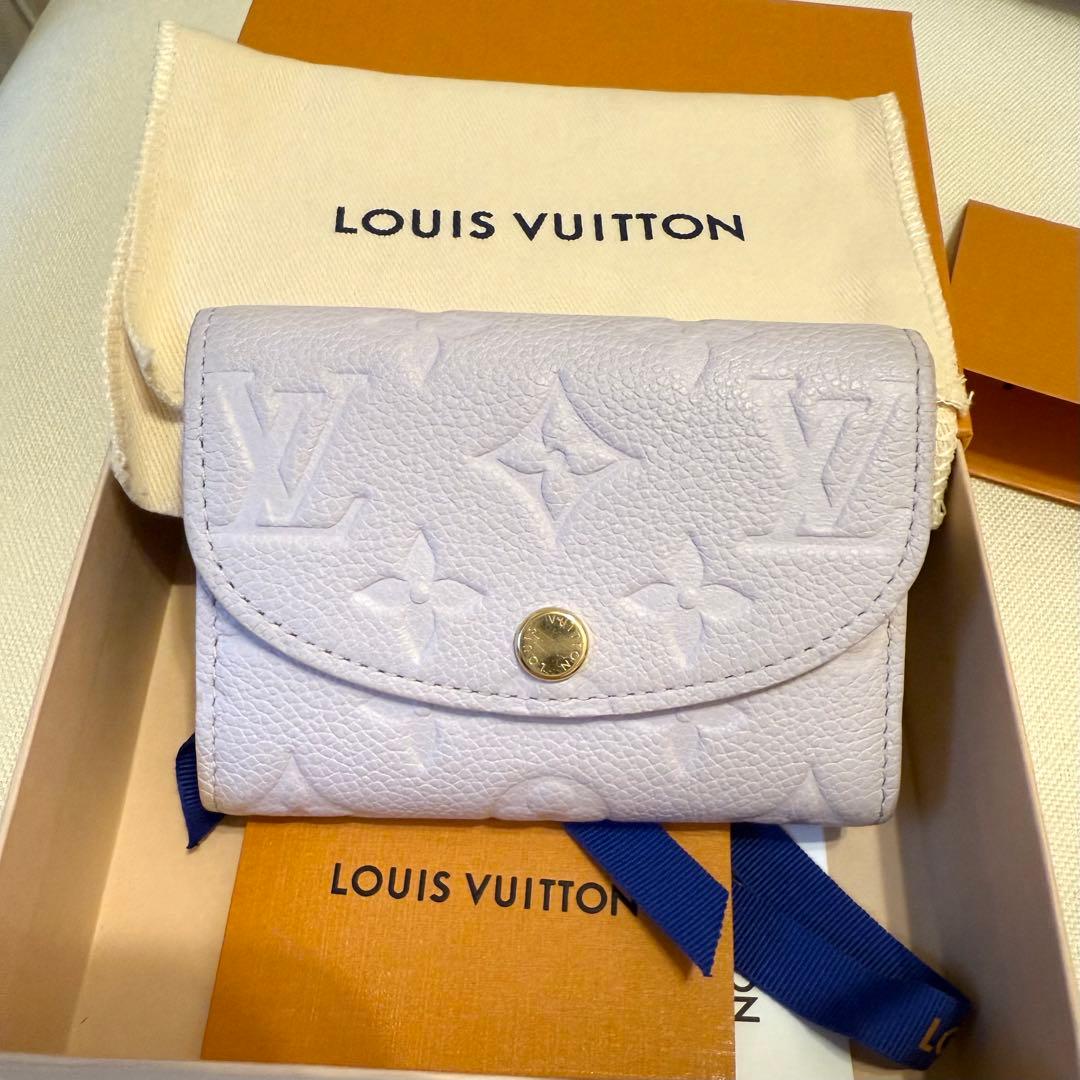 LOUIS VUITTON 財布 ポルトモネ・ロザリ ミスティライラック