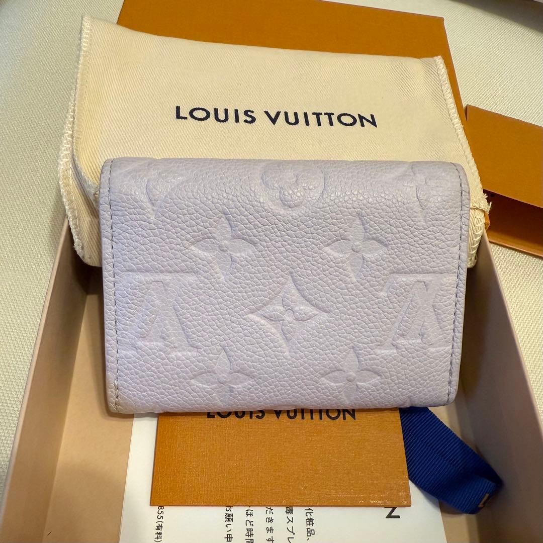 LOUIS VUITTON 財布 ポルトモネ・ロザリ ミスティライラック