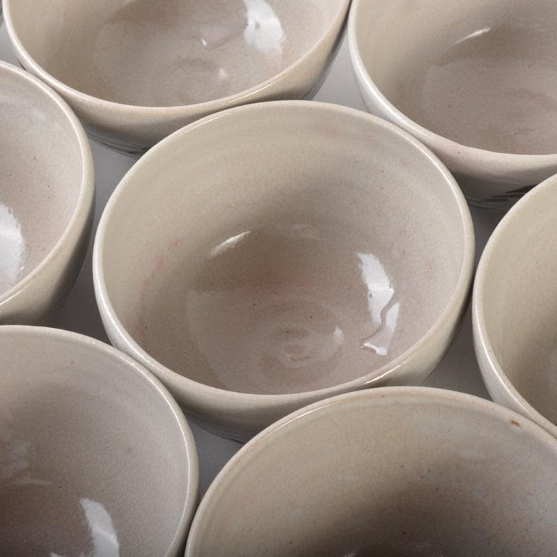 Pan茶道具　平安　宮川香雲作　絵唐津　数茶碗　九客　共箱　M　5833A