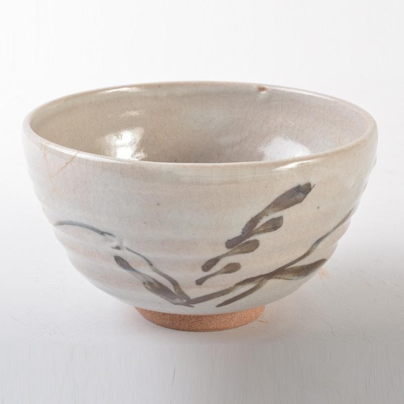 Pan茶道具　平安　宮川香雲作　絵唐津　数茶碗　九客　共箱　M　5833A