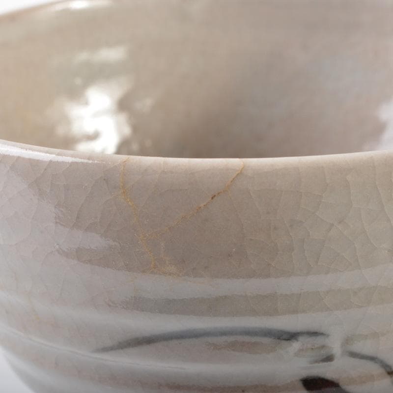 Pan茶道具　平安　宮川香雲作　絵唐津　数茶碗　九客　共箱　M　5833A