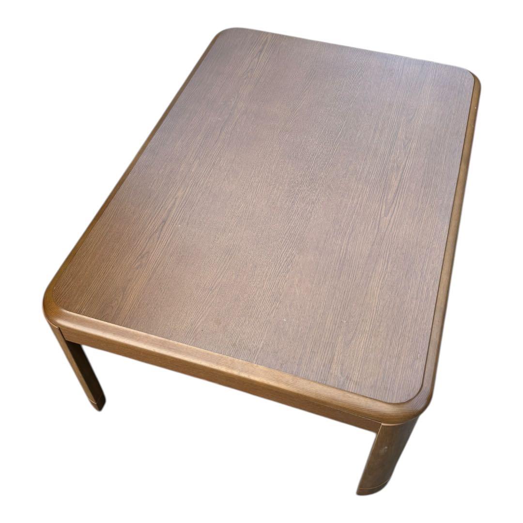 ブラウン　木製長方形　こたつ　テーブル