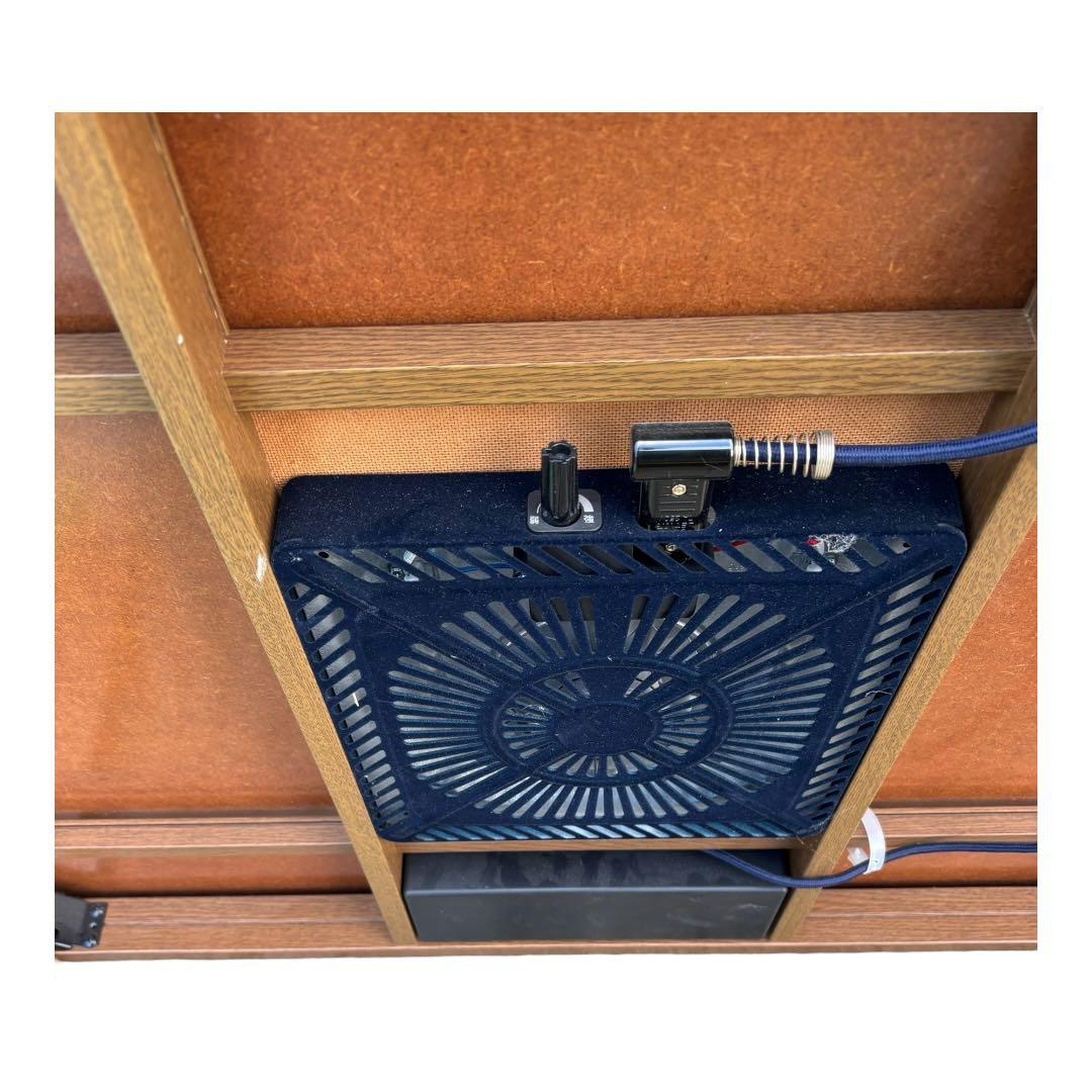 ブラウン　木製長方形　こたつ　テーブル