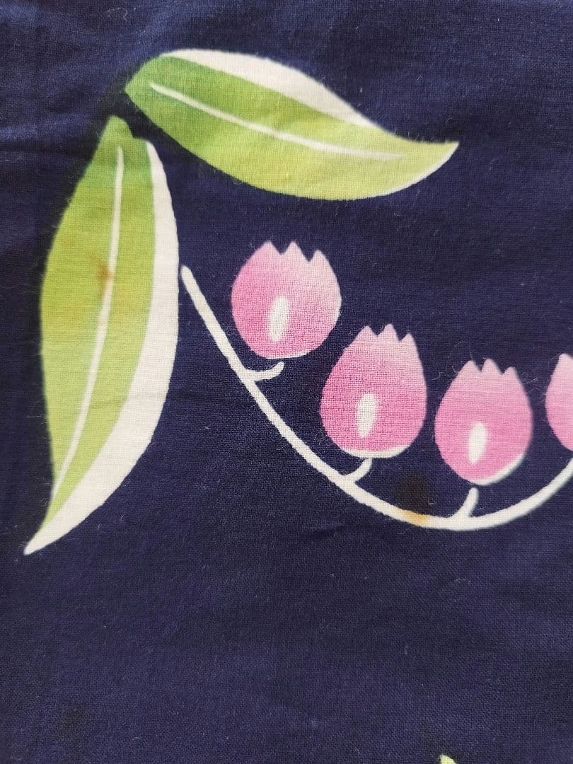 注染染め 手縫い 浴衣 すずらん 鈴蘭 低身長さん