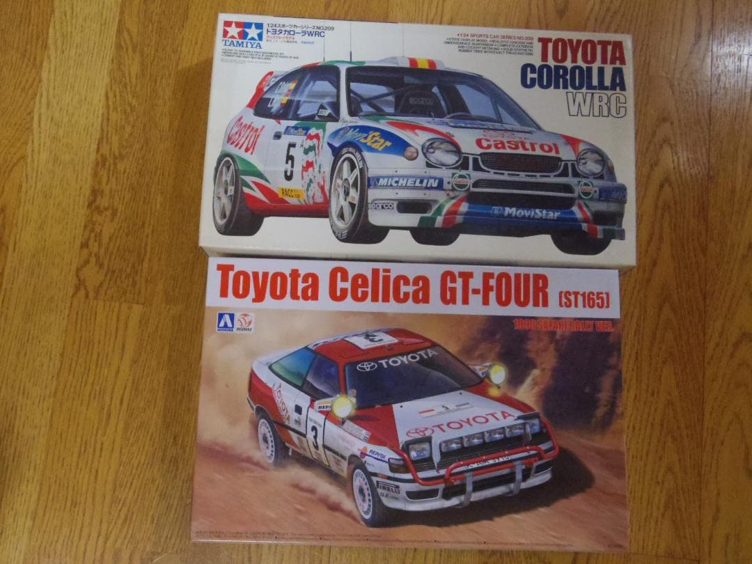 1/24 ラリーカープラモデル TOYOTA COROLLA & CELICA