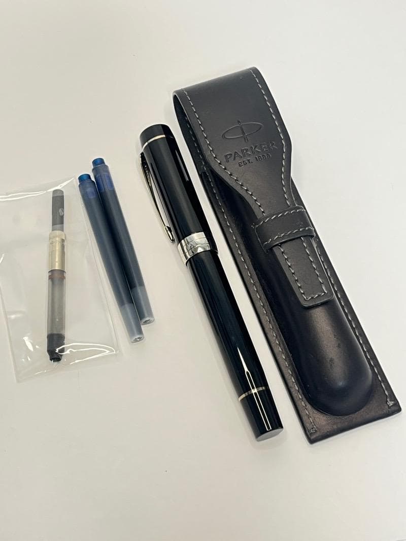 パーカー デュオフォールド クラシック ブラックCT センテニアル 万年筆 F