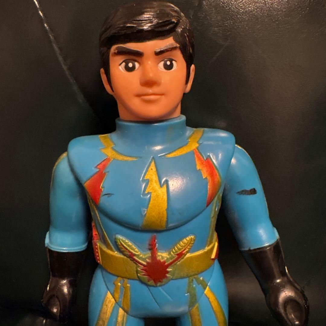 イナズマン ソフビ　当時物　ポピー　 面取れ 石森プロ 東映